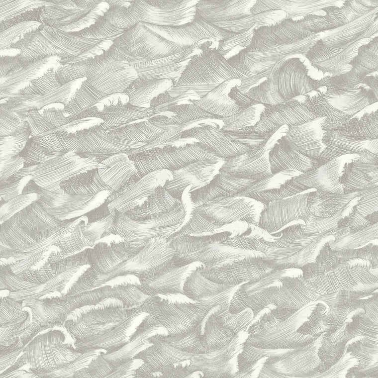 Cole & Son Melville Metallic Charcoal Grey Wallpaper 103-1005